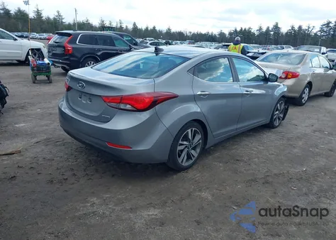 2014 Hyundai Elantra Limited from USA, damaged, VIN KMHDH4AE3EU074374